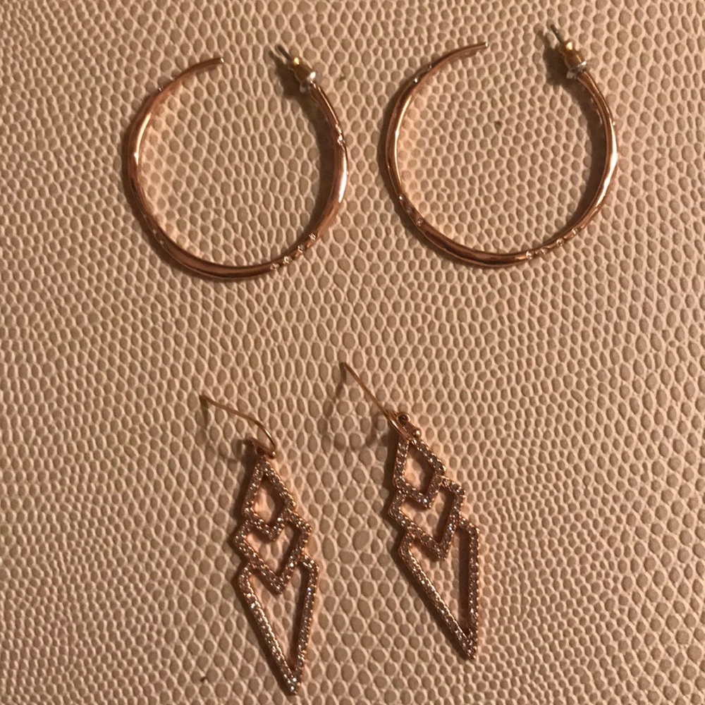 Stella & Dot Rose Gold earrings